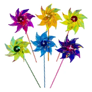 Linea Iridiscent girandole pinwheel windmills moulin a vent winspiele windrad Giobas