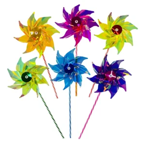 Linea Iridiscent girandole pinwheel windmills moulin a vent winspiele windrad Giobas