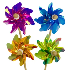 Linea Iridiscent girandole pinwheel windmills moulin a vent winspiele windrad Giobas